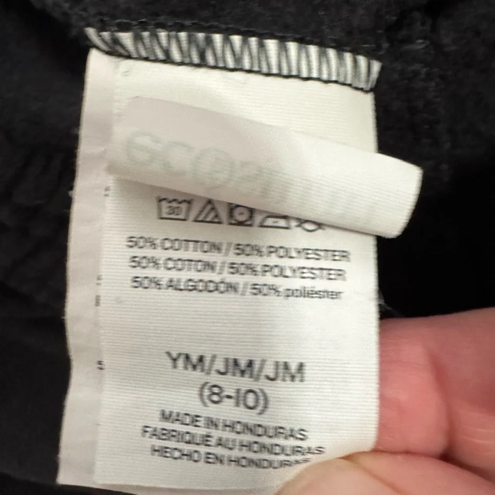 Hanes Black EcoSmart Sweatpants with pockets Boys Size 8-10